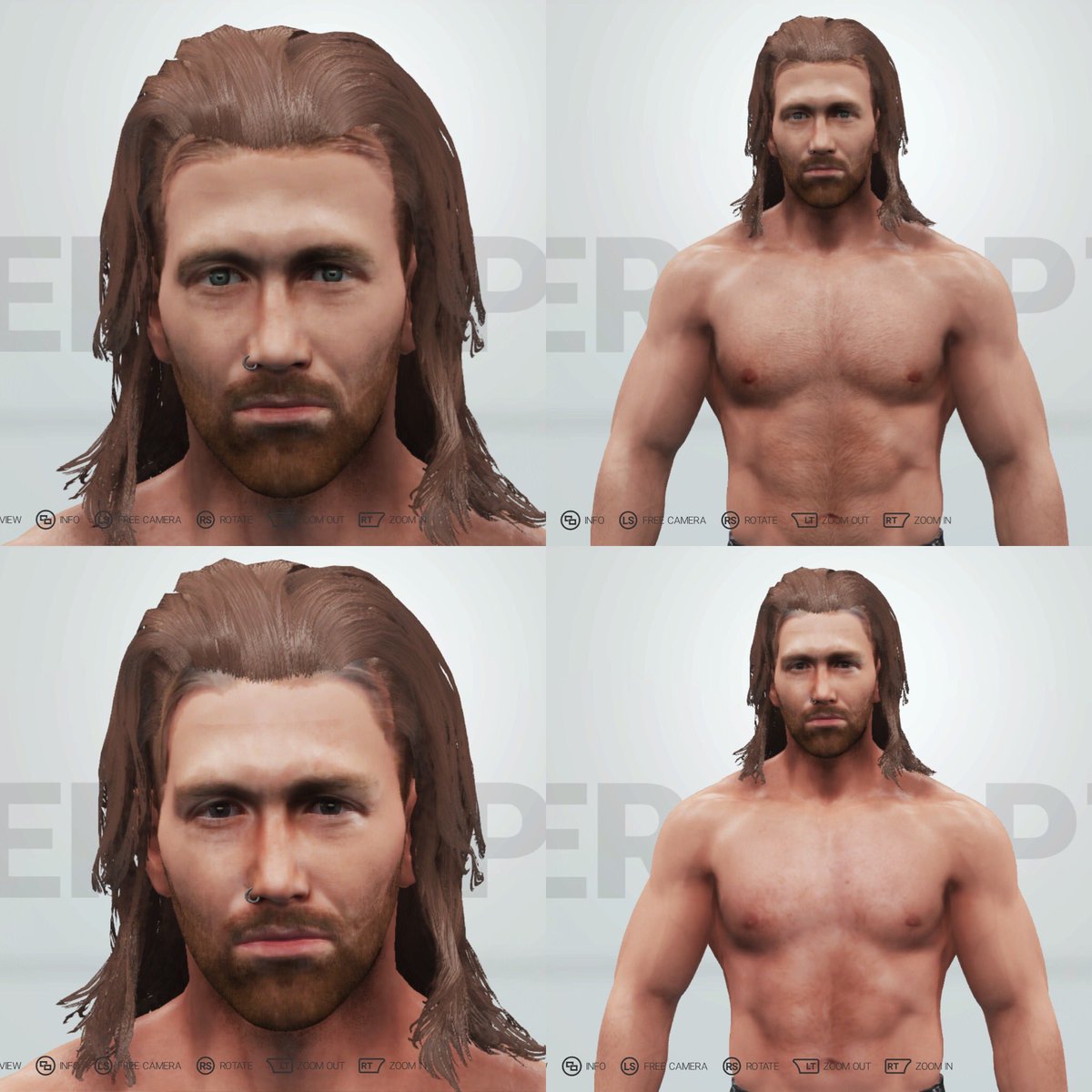 OmegamanX44's tweet image. Updated and improved the other half of #GYV @JamesDrake_GYT today! Top - new; Bottom - old. This goes with the already updated and uploaded version of @ZackGibson01 already on the CC. Search: Drake, NXTUK, NXTUKPROJECT. #WWE2K19 #XboxOne #xbox #XboxShare #NXT #NXTTakeOver