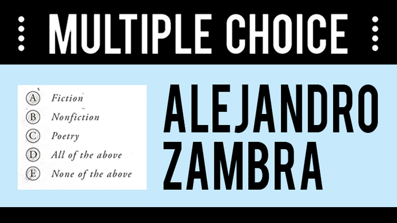 Our Forum on Choice concludes this Wednesday 3/31 with Chilean novelist and poet Alejandro Zambra. He'll read from Multiple Choice, his 2014 novel written in the form of a multiple choice aptitude test, before talking w/ Ericka Beckman (<a href="/PennSPANandPRTG/">PennSPANandPRTG</a>). 
tinyurl.com/wolf-zambra