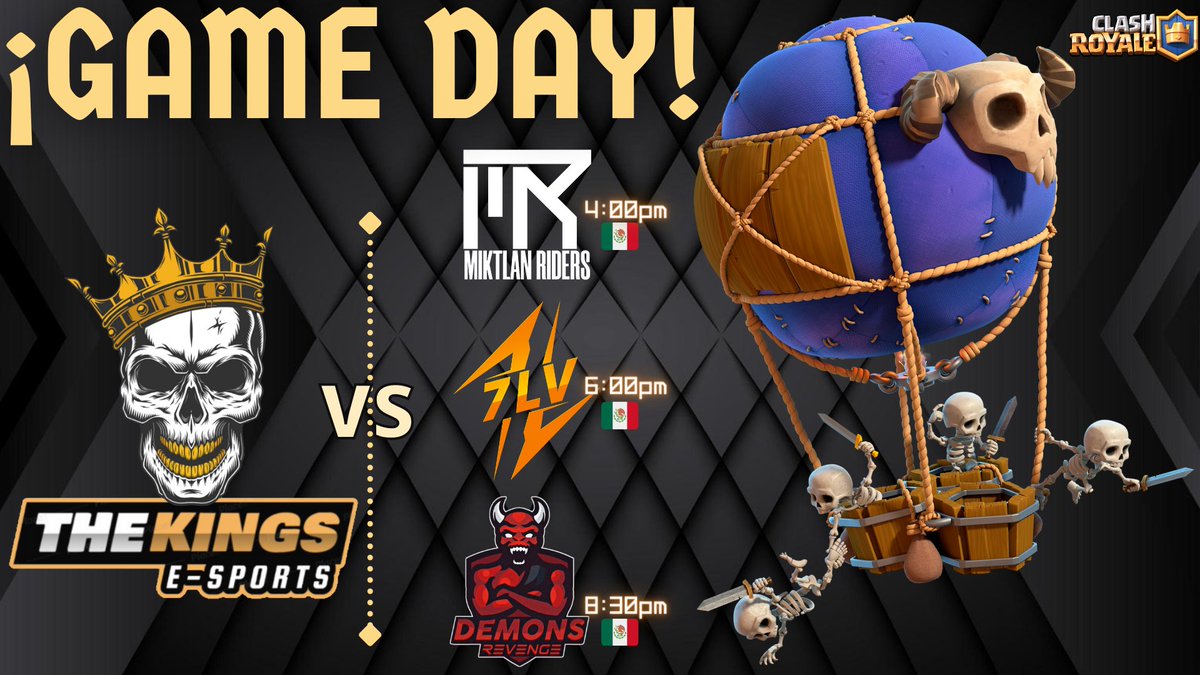 ⚔️Actividad del Dia!⚔️

🏆<a href="/UGLClashRoyale/">UGL Clash Royale</a>
🆚<a href="/MiktlanRiders/">MIKTLAN RIDERS</a>
⏱️4:00pm🇲🇽

🏆<a href="/Zygnus_/">Zygnus E-Sports</a>
🆚<a href="/Team7LV/">TEAM 7LV ⚡</a>
⏱️6:00pm🇲🇽

🏆@Tumi_Cup
🆚<a href="/DemonsRevengeCR/">Demons Revenge😈</a>
⏱️8:30pm🇲🇽

#SiempreFuertes