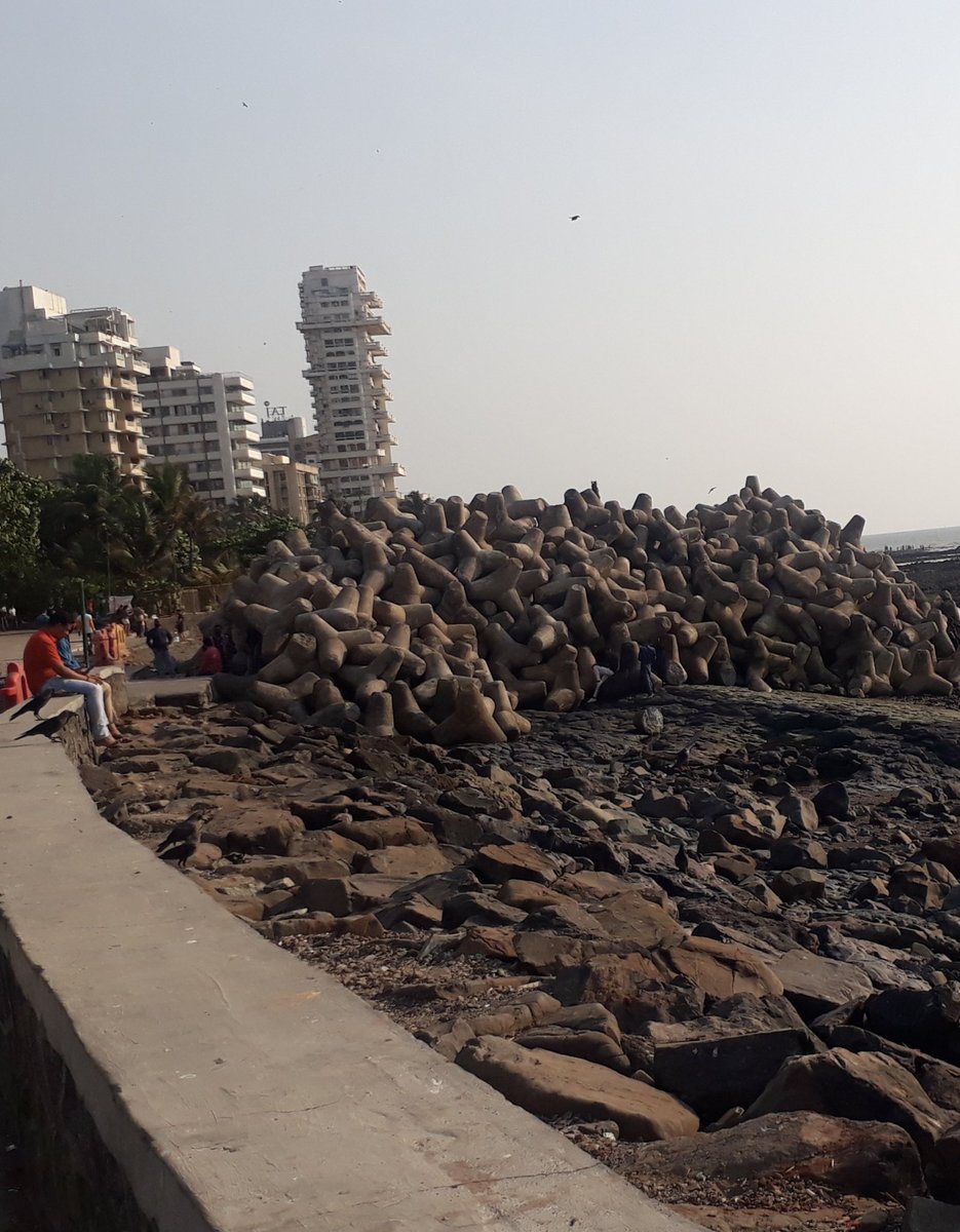 ThakkarKalpana's tweet photo. #OnceUponATimeInMumbai
There exists⁉️⁉️🤔😥😔
#BeautifulSeaShore
#MumbaisCoastalBeauty
#BandraPromenade
#HugeTetrapods
I'm clueless 🤔 Is it to save fr high tide or this sight also going to vanish lik #BarricadedCarterRoadPromenade for #CoastalRoadProject https://t.co/JIX7cLhbIu