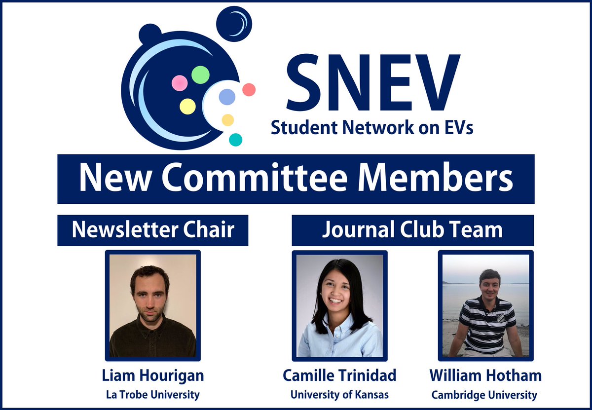 The SNEV executive team has been expanding. Please welcome Liam, Camille, and William!