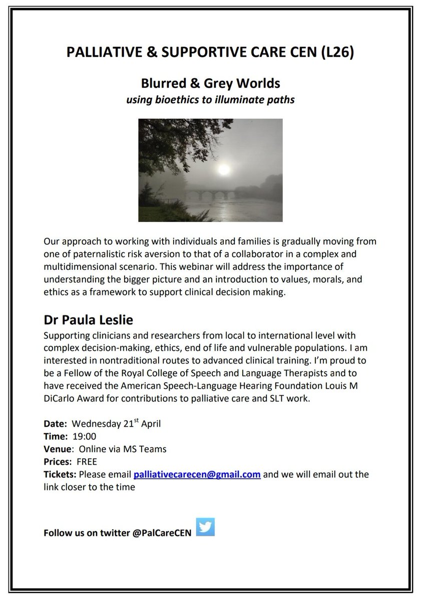 Palliative Care CEN for SLTs tweet media