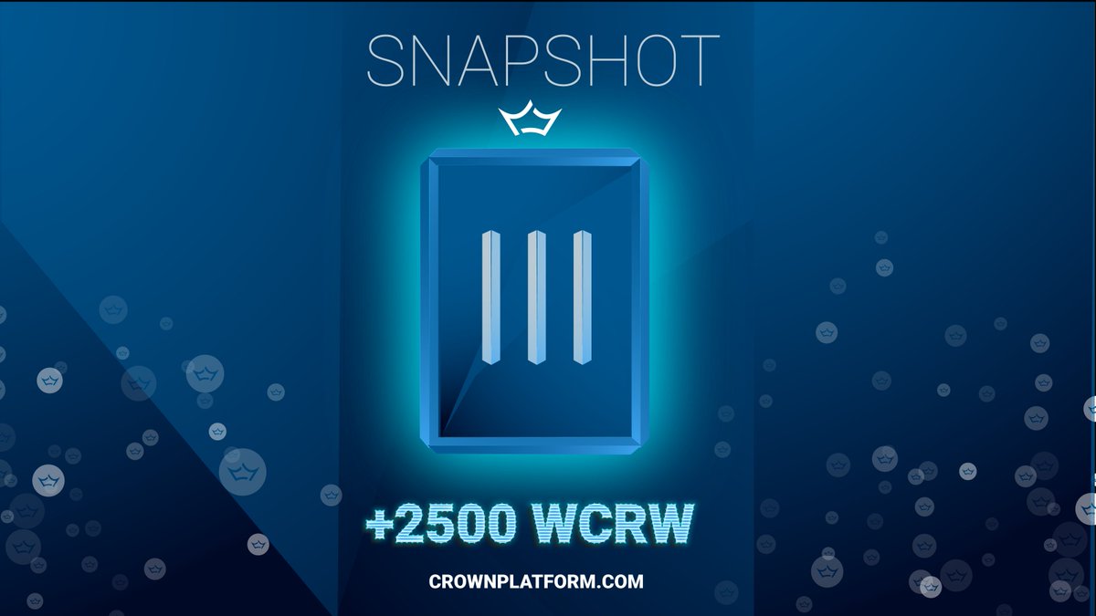 CrownPlatform's tweet photo. 💸All LP token holders entitled to 1 wCRW or more have been airdropped for a total of 2.498,0635 $wCRW 

📸Next snapshot: 5.04 at 10:00 am UTC

❗️Rewards below 1 wCRW will be credited after the 4th snapshot. 

$CRW #PancakeSwap #DeFi #airdrop #Liquidity #BinanceSmartChain #BSC https://t.co/aOuINwveg8