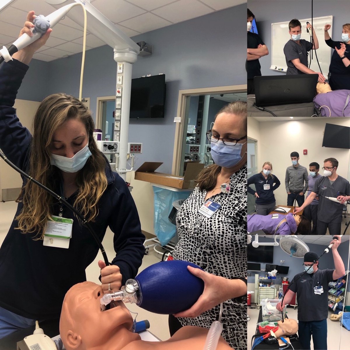 VTCEMResidency's tweet photo. Our residents learning resuscitative TEE skills in sim lab.
#ultrasound #emresidency #whyVTCEM #vtcemergencymedicine #VTCSOM #carilionclinic #embound #ms4 #emergencymedicine #ultrasound #echocardiography https://t.co/SSGcFZdwoM