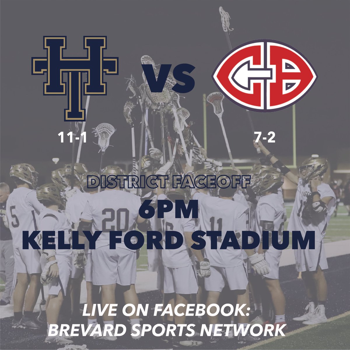 The Tigers and the Minutemen take the field tonight at 6pm! Come out to Kelly Ford Stadium or tune in to Brevard Sports Network’s Facebook Live.