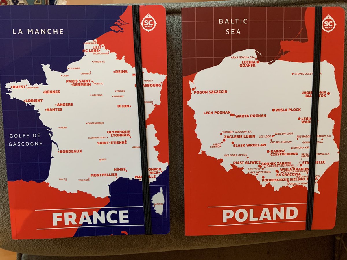 scottsas's tweet photo. New range of notebooks, football maps etc recently launched, here’s just two of many examples, go check out @SportsClubMaps #SCMAPS https://t.co/7GpuBVQG72
