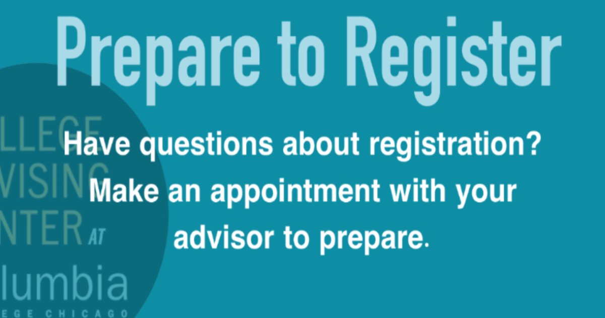 ColumAdvising's tweet photo. Have questions about registration? Make an appointment with your advisor to prepare  https://t.co/13cL6SP20q https://t.co/0QqXbKrVCD