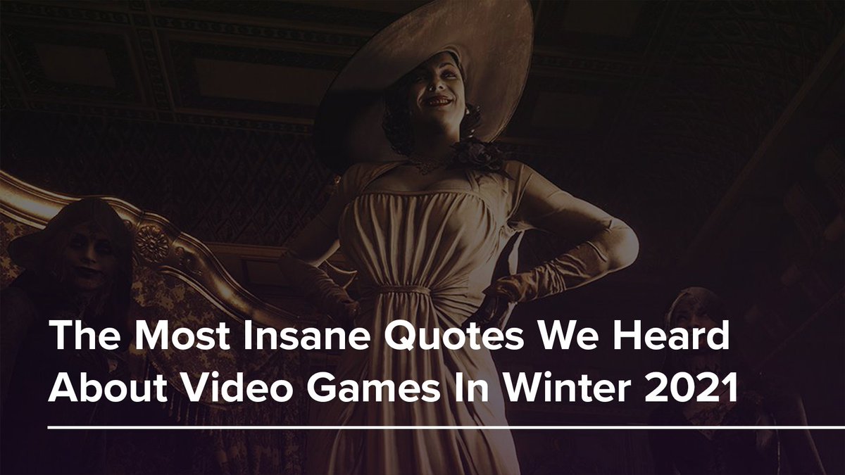 TheOnion's tweet photo. “I’ll be frank, I don’t really understand why people are so worked up about Lady Dimitrescu. All women are nine or more feet tall.” — Tomonori Takano, Art Director, on Resident Evil Village https://t.co/6ZCRcC0g68 https://t.co/xZaemR1xxY