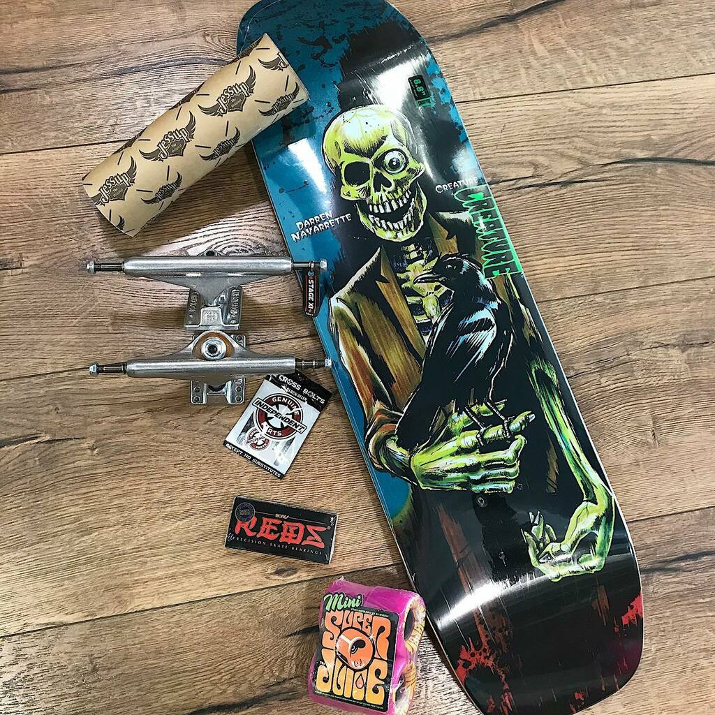 statebcn's tweet photo. A darle a todo lo que se ponga por delanteee!! 🔥💀🤘🏽 | Todo esto y mucho más YA! disponible en STATE, tu skateshop local, Bcn. | Pro Deck: @navs5000, Skateboarder no Athlete. #creatureskateboards #jessupgriptape #independenttrucks #bonesbearings #ojwh… https://t.co/4ypwHHB09n https://t.co/rRieA16RNr