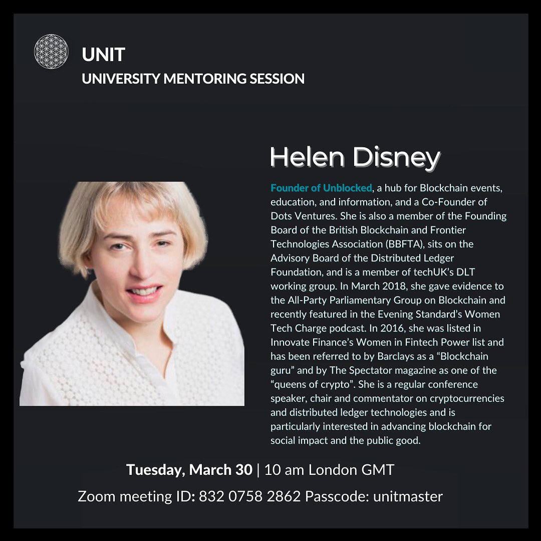 theunitnetwork's tweet photo. Do you want to learn more about the new economy?
๐
UNIT invites you to join -- Unit Masters Live Mentoring Session.
Tune in this Tuesday!
NY 6am
GMT 10am
HONGKONG 5pm
BALI 6pm
#unitglobal #unitcommunity https://t.co/SHq6NWqUr9