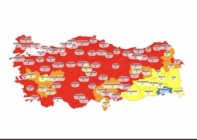MuratAtikler's tweet photo. @2023Secimleri #kısıtlama An itibariyle Bu harita 2023 seçim sonuçlarını gösterir artık. https://t.co/hh4iUCVYLO