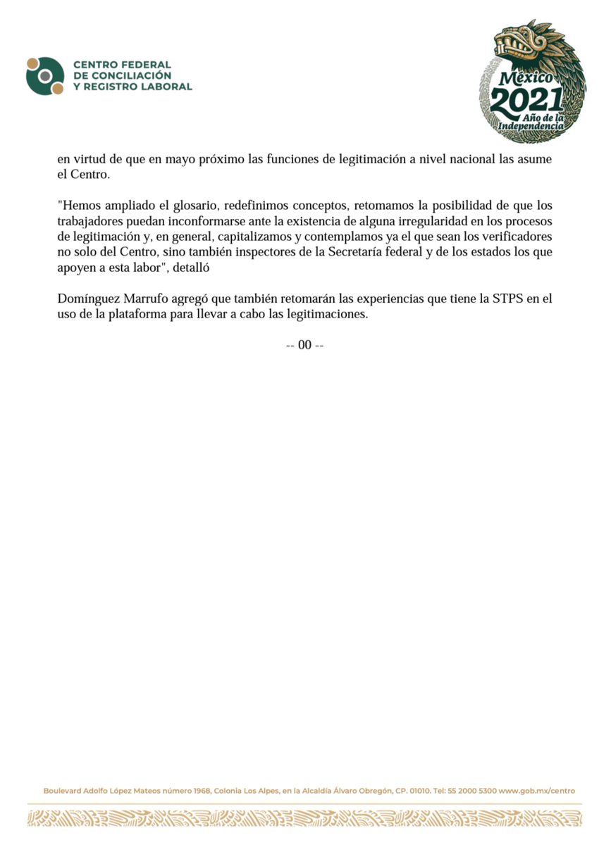 Centrofcrl's tweet photo. 📖El @Centrofcrl asumirá la labor de Legitimación de Contratos Colectivos de Trabajo con un nuevo protocolo que retoma las buenas prácticas establecidas hasta ahora. 

Te compartimos nuestro comunicado: https://t.co/CgEyPGlY3f