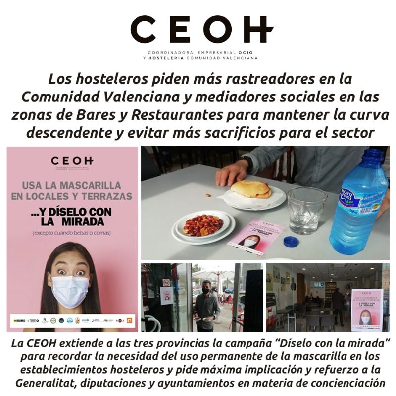 hosteleriaenvlc's tweet photo. LOS HOSTELEROS PIDEN MÁS RASTREADORES EN LA COMUNIDAD VALENCIANA Y MEDIADORES SOCIALES EN LAS ZONAS DE BARES Y RESTAURANTES
https://t.co/7tXgLOvGoL
@ceoh @barriosvlc #CEOH #CoordinadoraEmpresarialOcioHosteleriaComunitatValenciana #HosteleriaEnValencia #Rastreadores #Bares https://t.co/TMdnIvFIFp