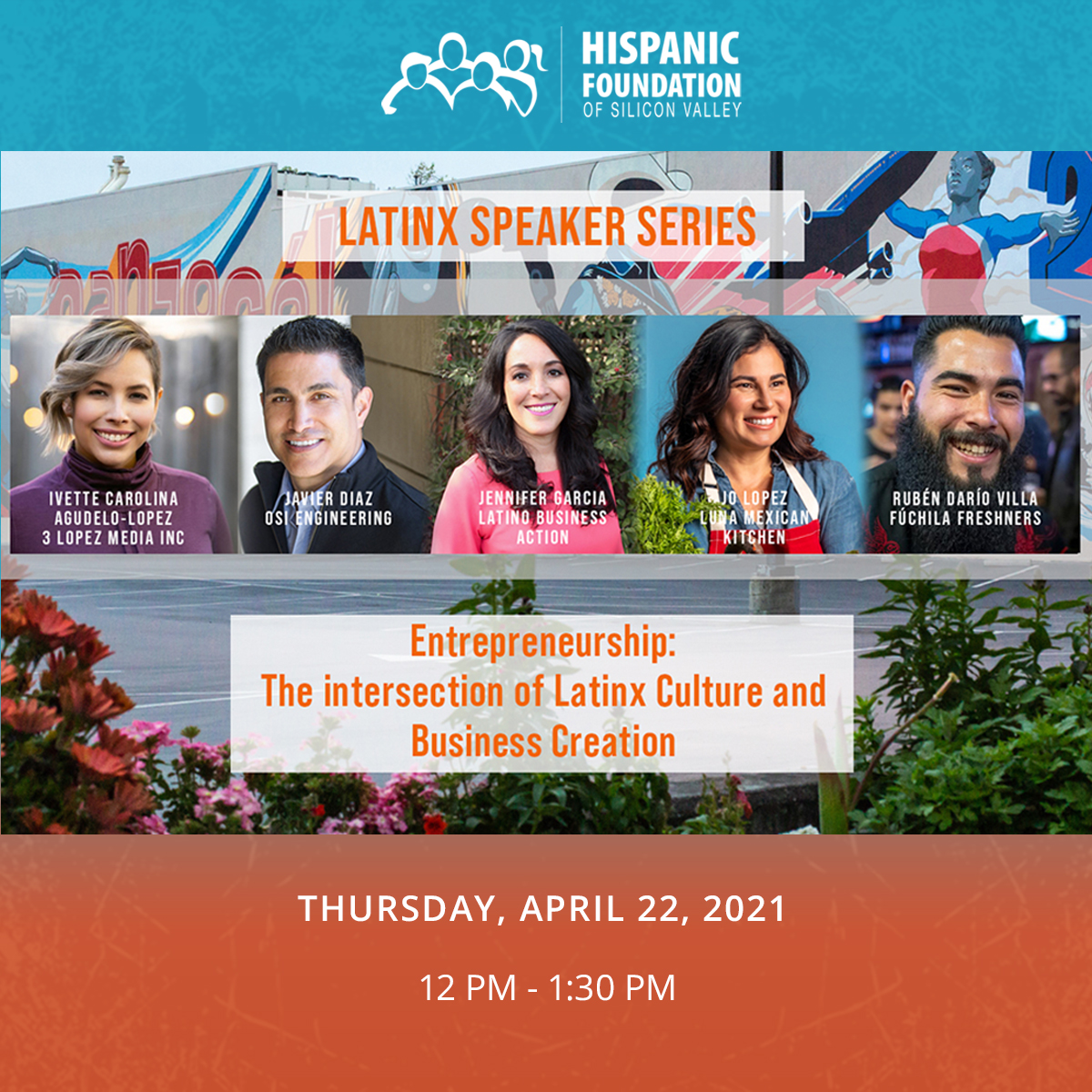 The #HispanicFoundation is thrilled to invite you to the first Latinx Speaker Series of 2021 happening on Friday, April 22, 2021, at noon via Zoom! We all know Latinx-owned businesses are the fastest-growing segment of the U.S small business ecosystem. 

us02web.zoom.us/webinar/regist…