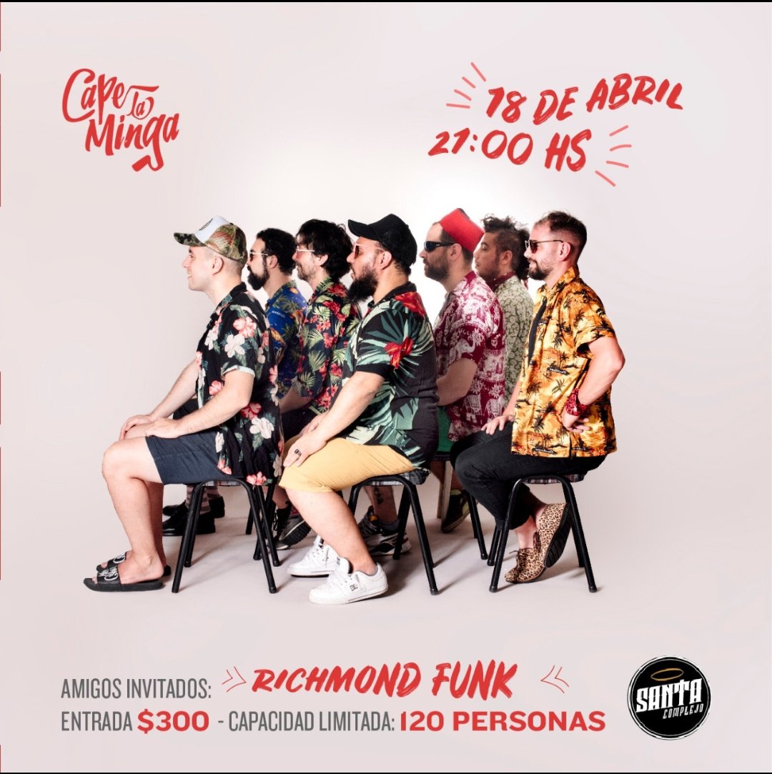 CapeLaMinga's tweet photo. Domingo 18 junto a #Richmond https://t.co/WWzWYbRxP9