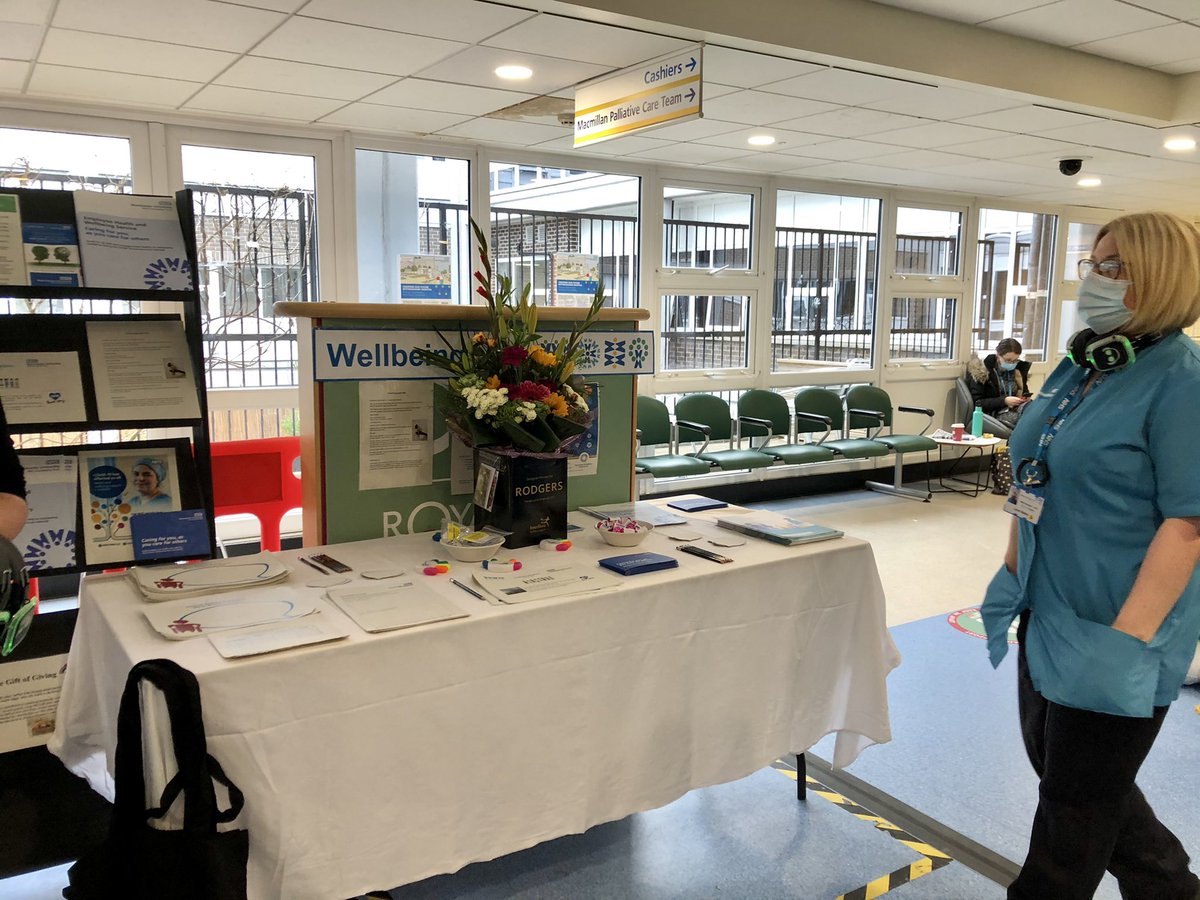 charbow1's tweet photo. It’s the start of our Reflect &amp; Refocus week at WTWA.  Why not pop down to one of our well-being stations &amp; try the amazing massage chairs @MFTnhs , @wellbeingmatron, @TntTracy73,@mftMedicineWTWA https://t.co/YhrUqRi33T