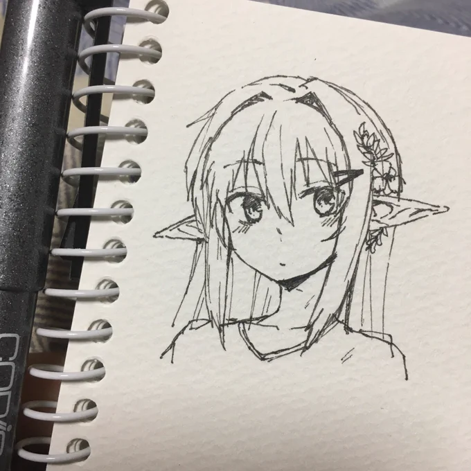 たまにはアナログ
下書きなしでもわりといけるかもしれない 