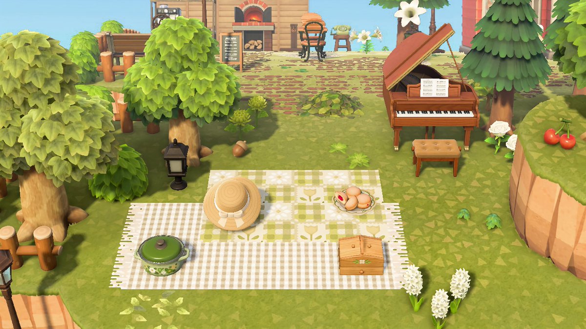 katorakae's tweet photo. let’s brunch and shop on this lovely day 🌱
#ACNHDesigns #acnh #animalcrossing https://t.co/rf8SUjFsUv