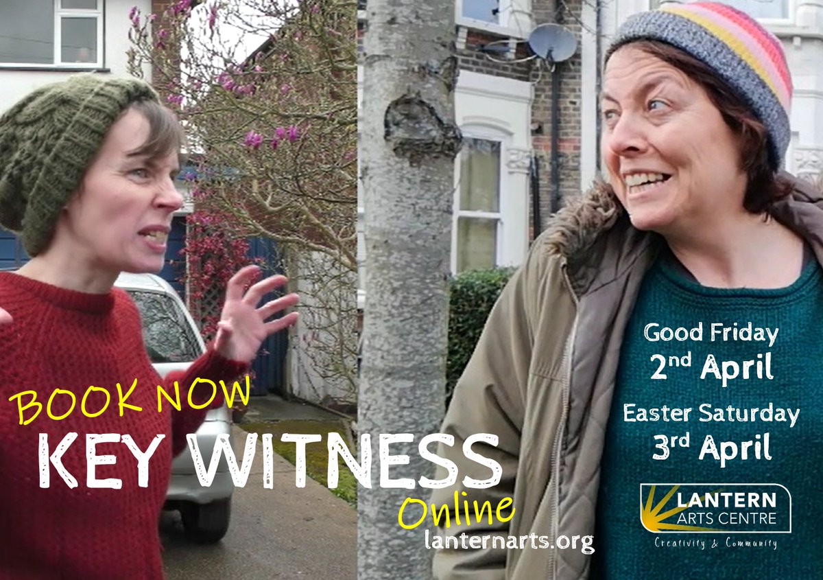Lantern_LTC's tweet photo. Have you booked your virtual ticket yet? Enjoy KEY WITNESS this Friday and Saturday from the comfort of your own sofa! Suitable for all the family. https://t.co/ebsj9dkVAQ