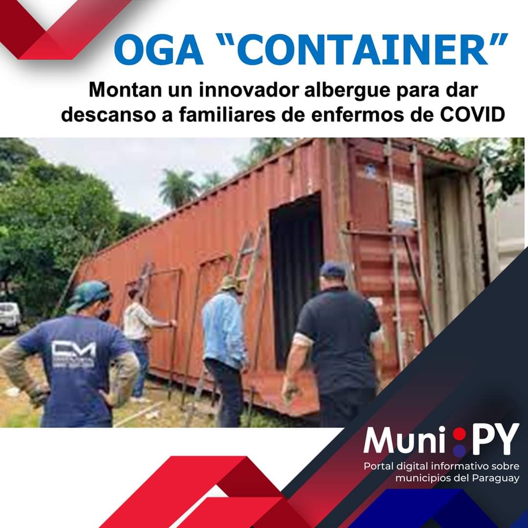 muni_py's tweet photo. El intendente de Villa Elisa, Ricardo Estigarribia, propone un “Óga Container” para parientes de internados de Covid. Descanso, refrigeración, energía para cargar celulares. Más detalles, clikeá aquí 👇 https://t.co/rUD7rCKPpv #covid19py #cuidatepy #rohayhuvillaelisa #COVID https://t.co/URAcoaJBwG