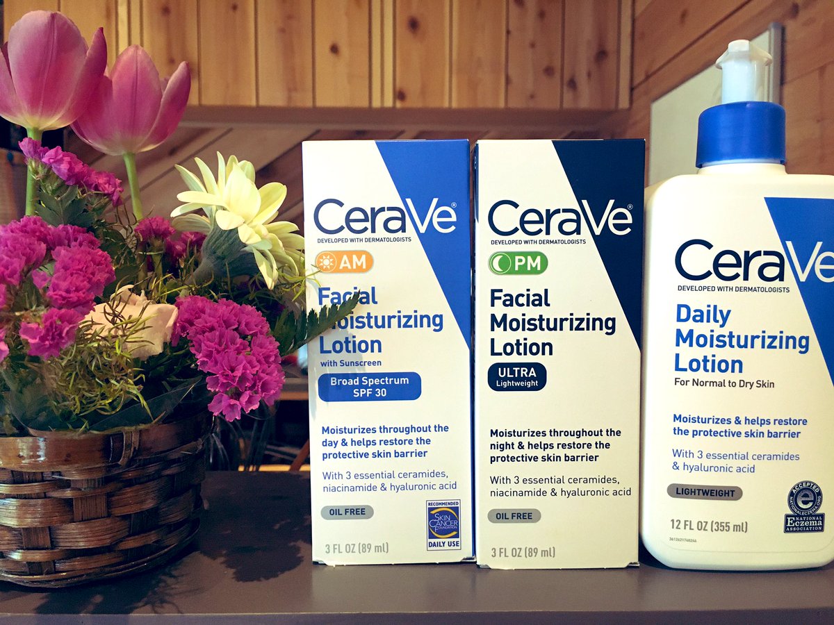 愛してやまないCeraveたち セラミド +ナイアシンアミド配合のローション。今回はAMも購入。AMはSPF30なのでスキンケア +UVケアも