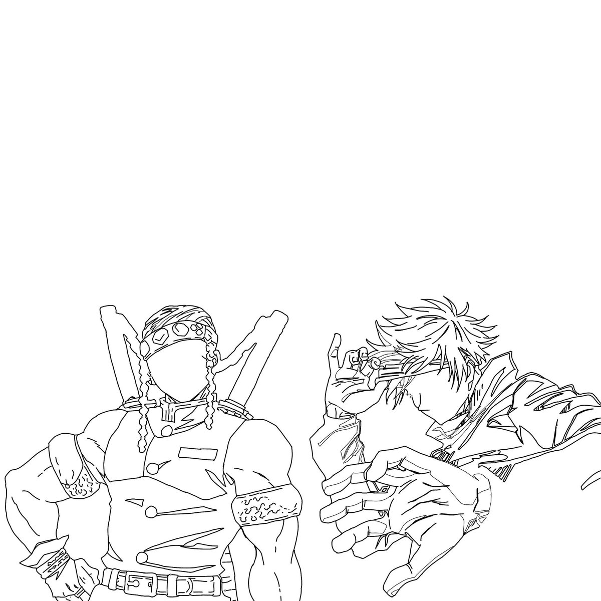 光永智博 勝手にコラボ 途中 鬼滅の刃 鬼滅の刃イラスト 宇髄天元 呪術廻戦 呪術廻戦イラスト 五条悟 デジタルアート 光永智博 勝手にコラボ 途中 鬼滅の刃 鬼滅の刃イラスト 宇髄天元 呪術廻戦 呪術廻戦イラスト 五条悟 デジタルアート