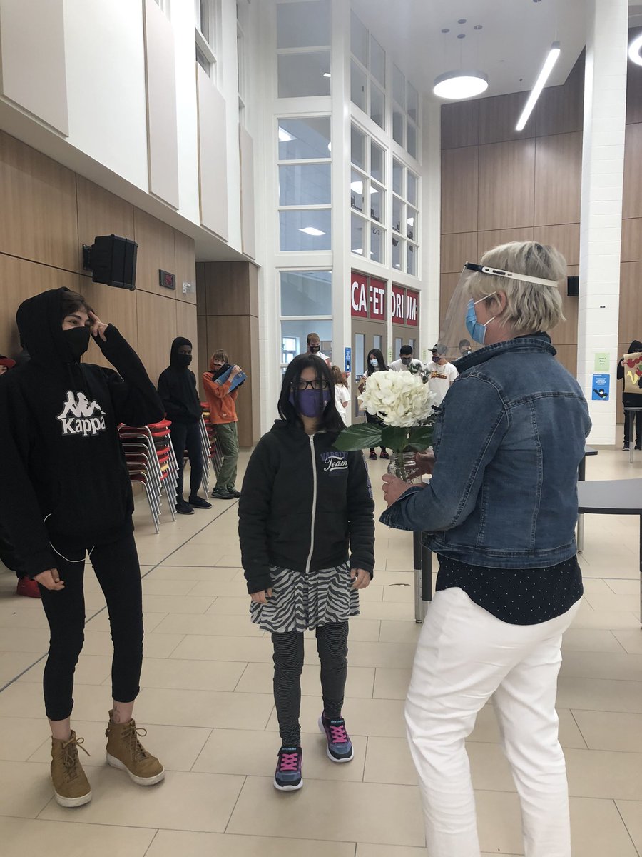 BCSS_HWDSB's tweet photo. Wishing our principal, Angela Ferguson a fond farewell. We will miss you. #foreverBCSS #BCSS https://t.co/iSsQGr53g2