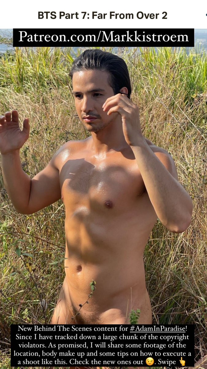 Markkistroem's tweet photo. Now that all the copyright infringement, so far, has been reported. Posted New Behind The Scenes content on my https://t.co/Rc0AOI2C4X more of how I did the #AdamInParadise photos from the front ❤️. Check them out. 😉 https://t.co/wu2CSCyocf