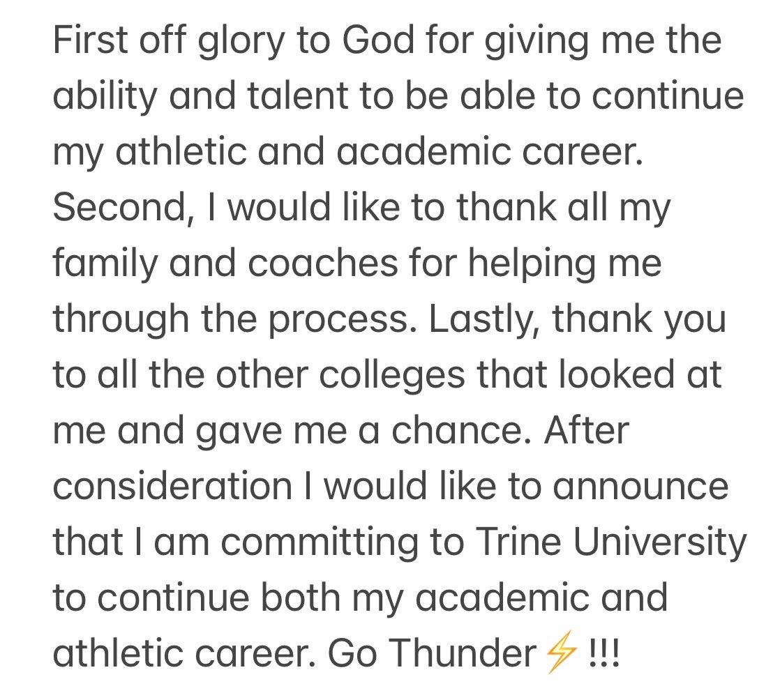 GPahl's tweet photo. Committed!! @TrineThunderMBB #gothunder https://t.co/qCTWXSVHfR