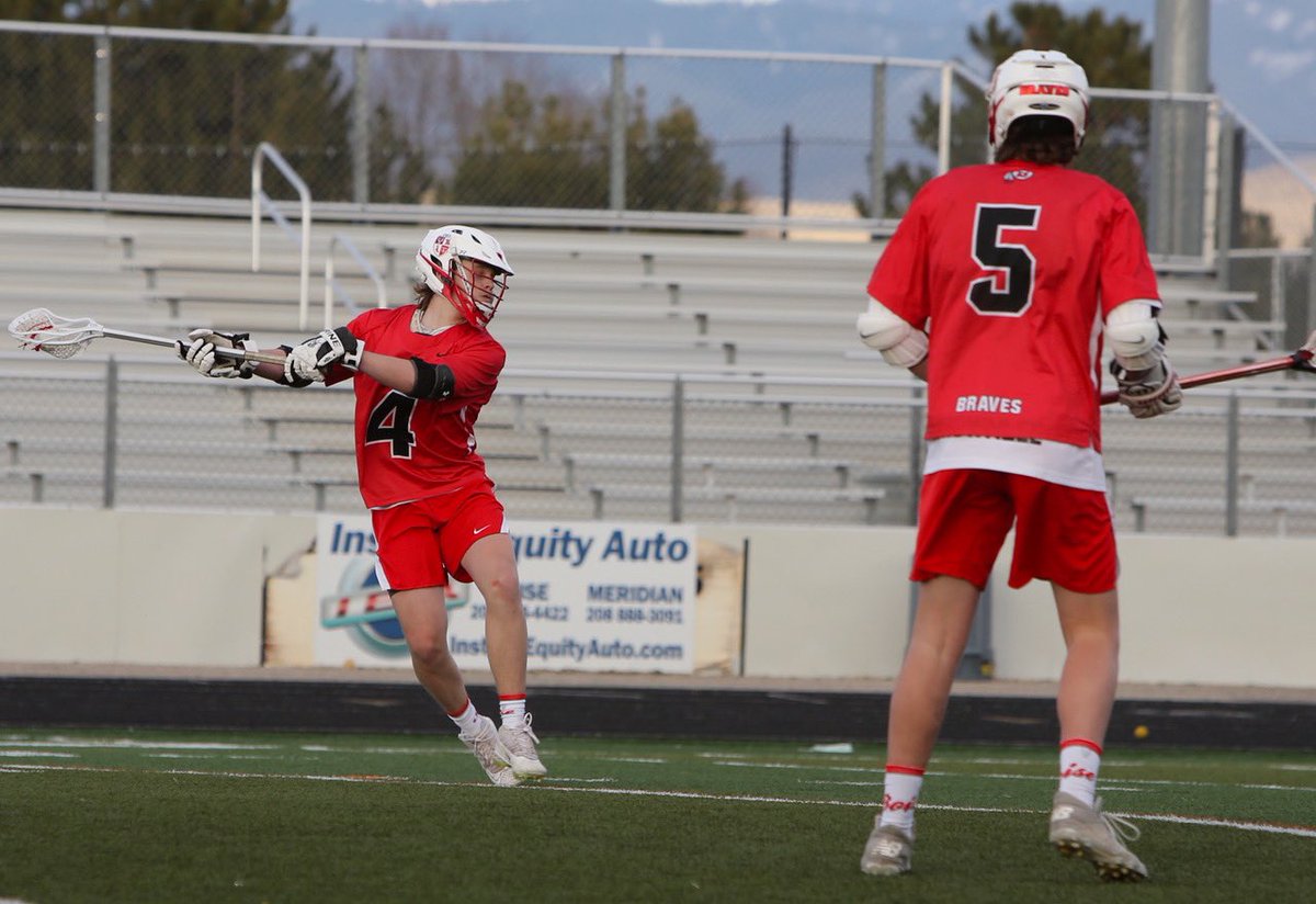 BoiseBraveFB's tweet photo. A little #Boise lacrosse action from two contributors to our 2020 campaign...way to get after them Gage Cochran and Peter Schiess! https://t.co/qoaLf7BLWv