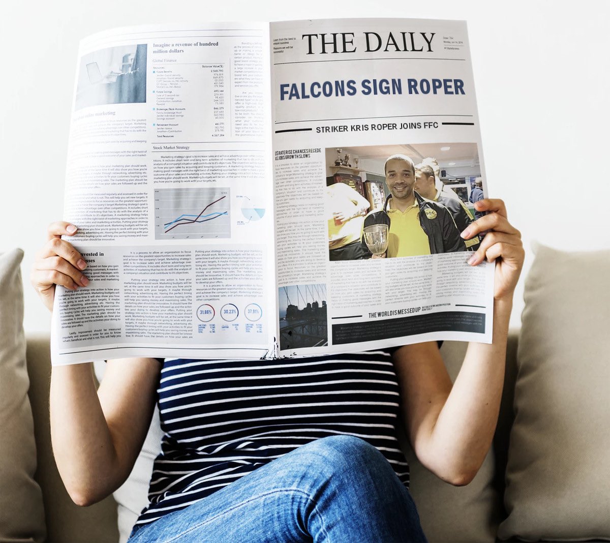 falcsfc's tweet photo. Read all about it... 🗞🇳🇬

We are over the moon to announce the signing of Striker, Kris Roper, from Bravehearts for the remainder of the 2020/21 season! 

No introduction needed, the man scores for fun! ⚽️⚽️⚽️

#WelcomeRoper 🐐 https://t.co/UCnoKrGUUQ