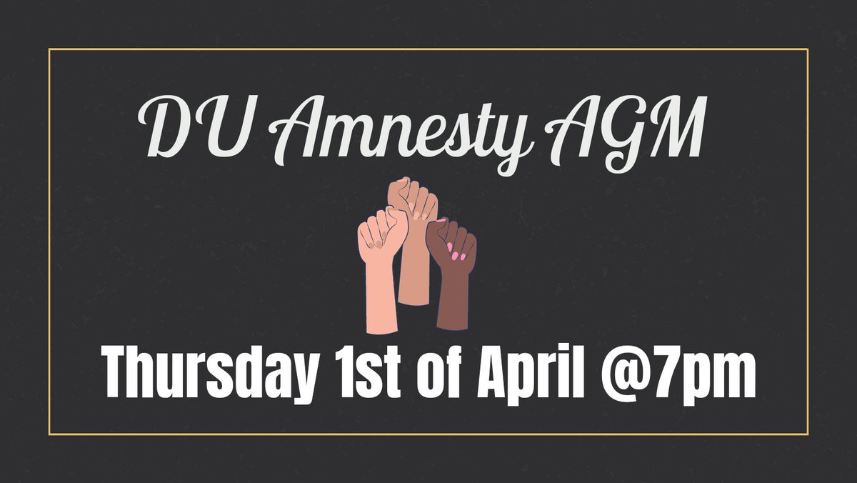 We're having an AGM! Join us at 7pm on Thursday. Whether you want to run for committee or just find out more about the society, all TCD students are welcome! fb.me/e/4Vgi46mQB