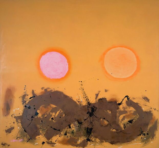 toiblarlos's tweet image. •
#OrangeAbstract
• 
#AdolphGottlieb 
•