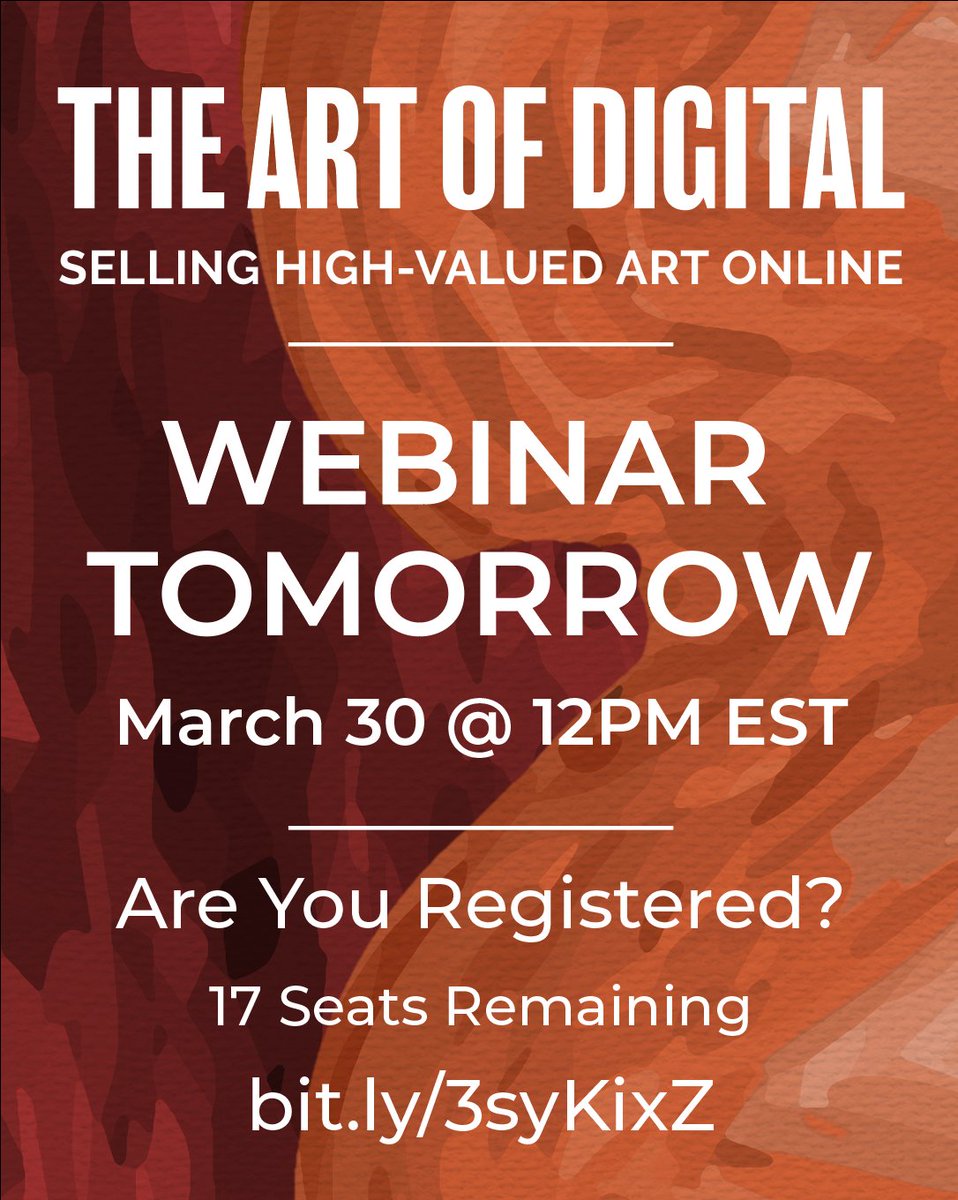 Register now: #nft #nftart #blockchain #ovr #onlineviewingroom #artgallery #artcollector #artops #caravan us02web.zoom.us/webinar/regist…