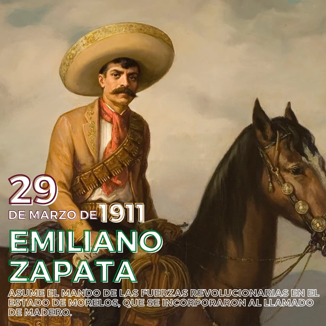 BC_ICA's tweet photo. Un día como hoy, pero en el año de 1911, Emiliano Zapata asume el mando de las fuerzas revolucionarias en el estado de Morelos, que se incorporaron al llamado de Morelos.
#ICABC #UNEMECAPABC https://t.co/Ivh8glfzCi