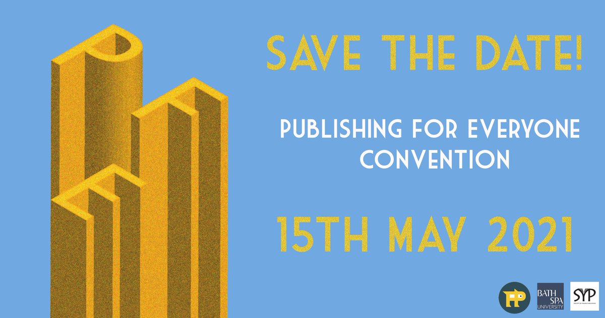pubforeveryone's tweet image. Save the date for the 2nd annual @BSUPublishing  Publishing for Everyone conference on the 15th May 2021!

You can look forward to discussing what matters in the book industry right now, and celebrating everyone and everything at the heart of shaping the future of publishing.