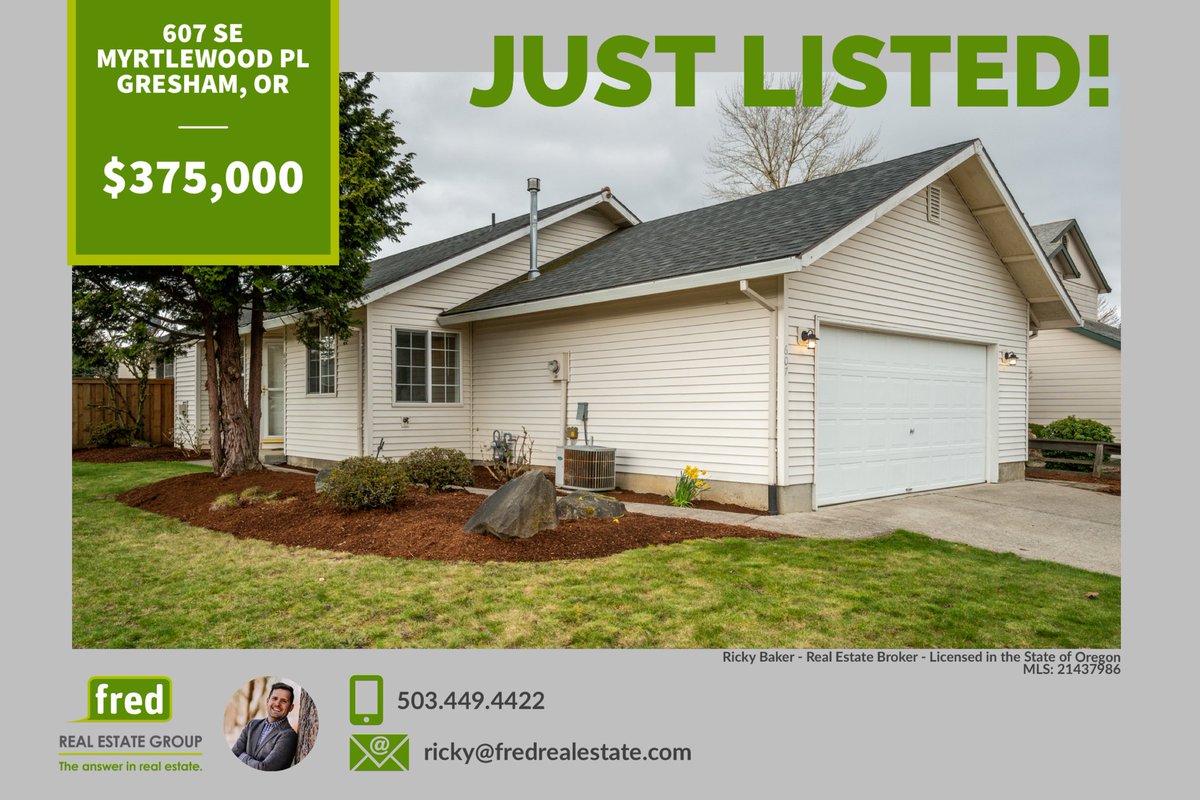 All my #gresham friends reach out on this one! Super clean, and ready to move in! #eastcounty #realestate #gresham #realestateagent #firsttimebuyer #firsthome #oregon @fredrealestate