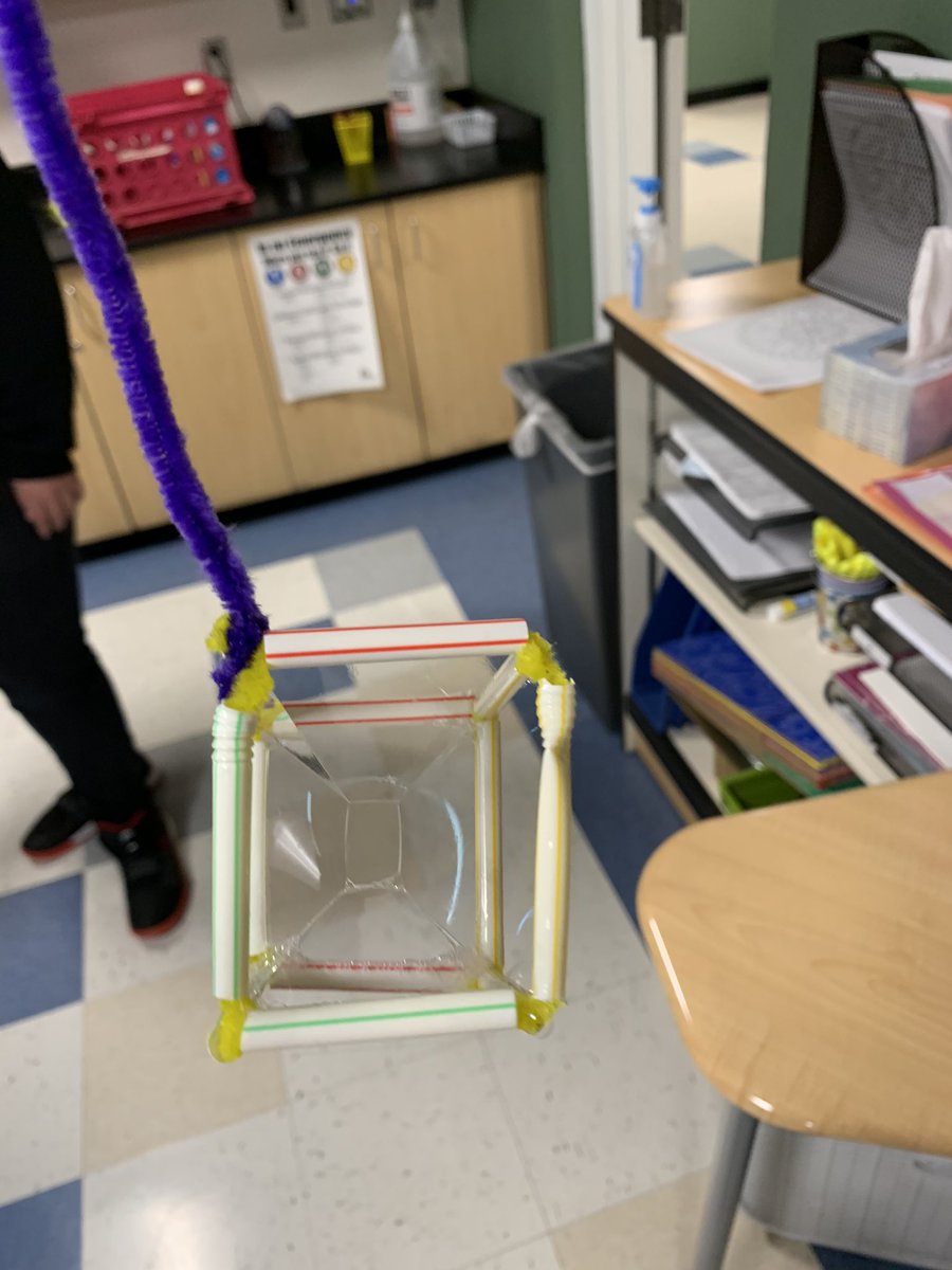 colorado_stem's tweet photo. The level 8 students learned about tension structures to introduce prisms and 3D shapes. To show their understanding, they constructed tensile bubbles. https://t.co/DV4DBLkHw4