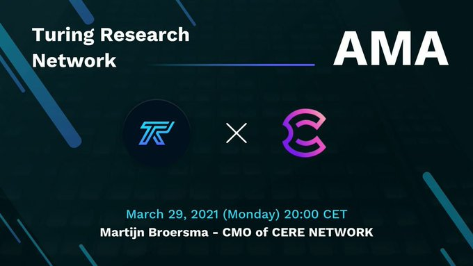 cerenetwork's tweet photo. AMA Recap @turing_research 

🌱 Our CMO @MartijnBroersma gave a masterclass on Cere's technology in one of our most extensive AMA's yet. 

👀 A LOT of interesting info was shared...

👨‍💻 All the questions and answers can be found in the article below:

🎯 https://t.co/wVpWhEHDPh https://t.co/SpVnbUDSiw