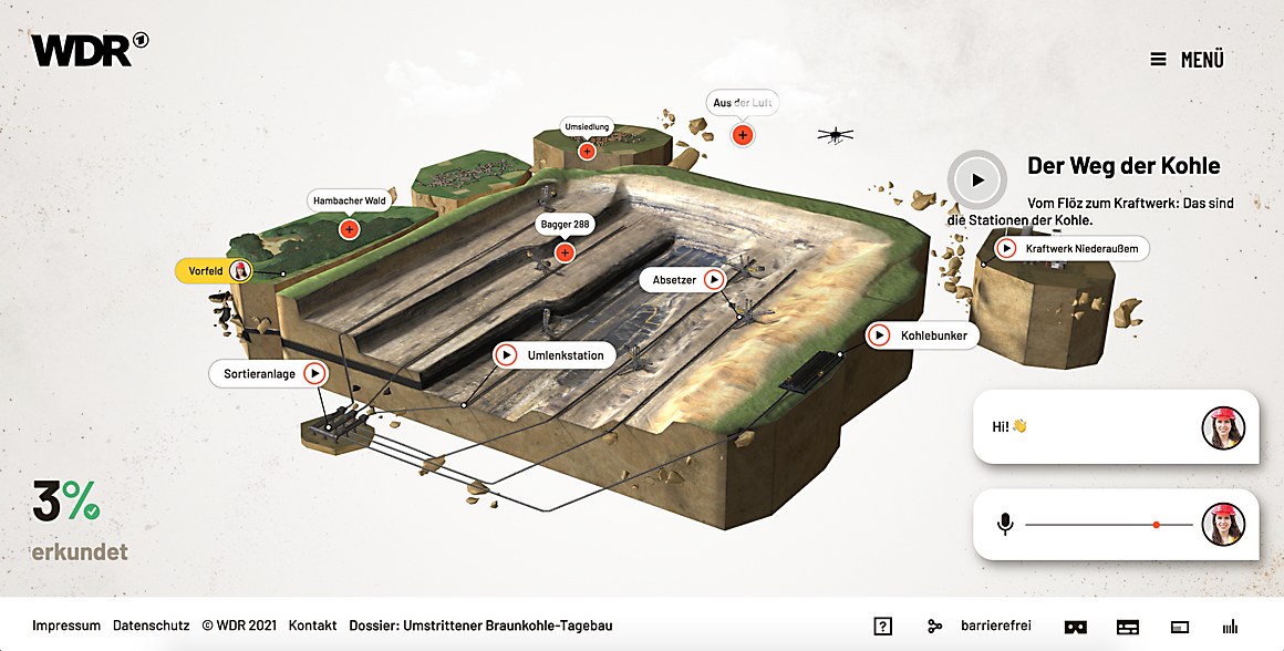 CommArts's tweet photo. WEBPicks: This web documentary by @kubikfoto and WDR offers visitors a 360-degree tour of an open lignite mine in Germany’s Hambach Forest. https://t.co/vMMZRc99g5
#WEBPICk #website #interactive #design #webdocumentary #lignitemine https://t.co/6yuOhg7trT