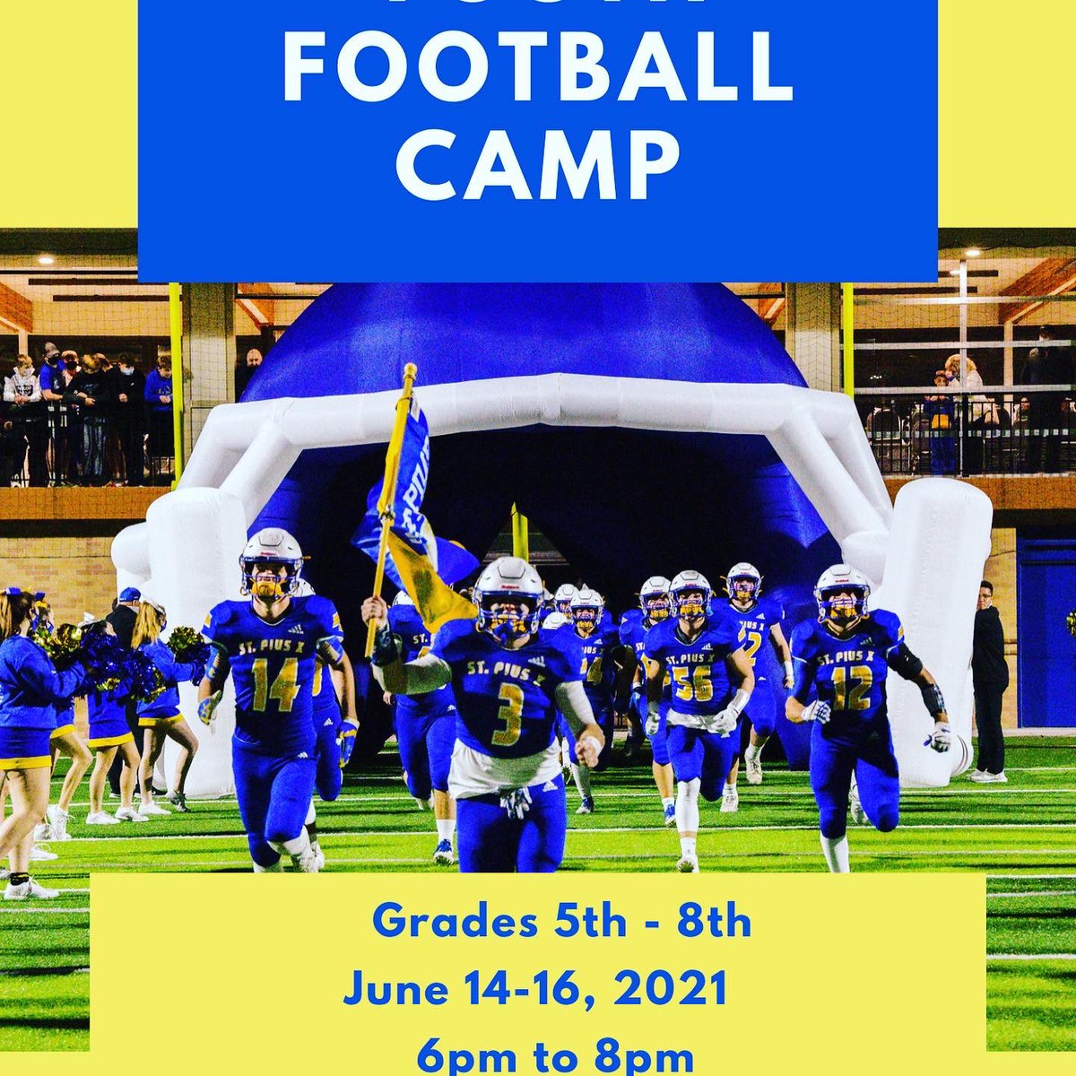 FootballSpx's tweet photo. Save the date. #youthfootballcamp #FFC73 https://t.co/lcULWlCo9a