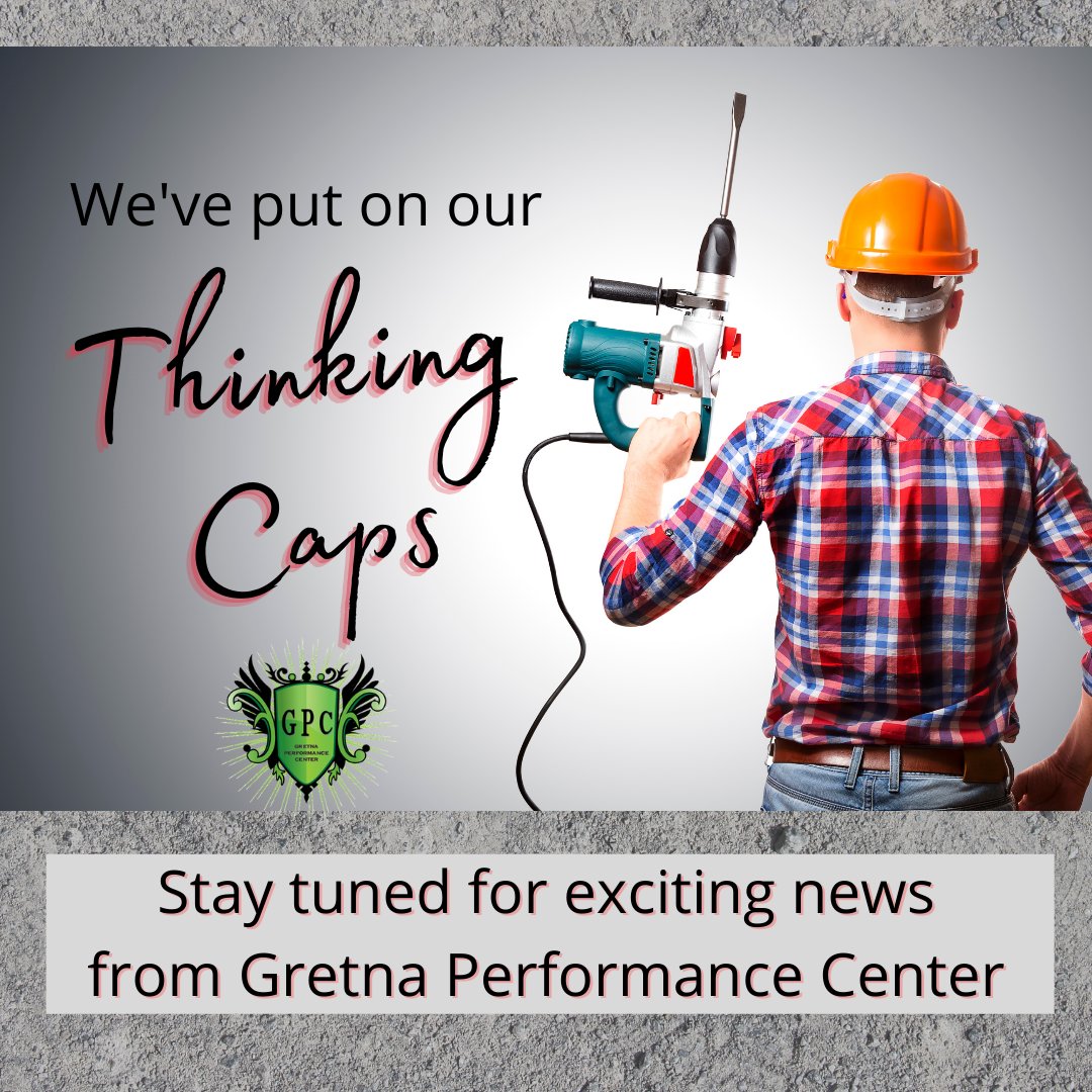 GretnaPerformnc's tweet photo. Excitement is "building" for our big news! We've put on our hard hats and rolled up our sleeves. Official announcement coming April 1 - no fooling.
#GretnaPerformance #GretnaSports #GretnaAthletes #GretnaLife #GretnaNebraska https://t.co/6ozOYuepfl