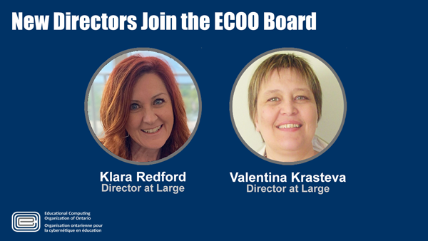 ecooorg's tweet photo. New Directors join the ECOO Board:
Klara Redford and Valentina Krasteva join the ECOO Board as Directors at Large
#ECOOearlyYears
#ECOO_ProgrammingContest
https://t.co/pvkQcexThm https://t.co/OcRFZq0tJX