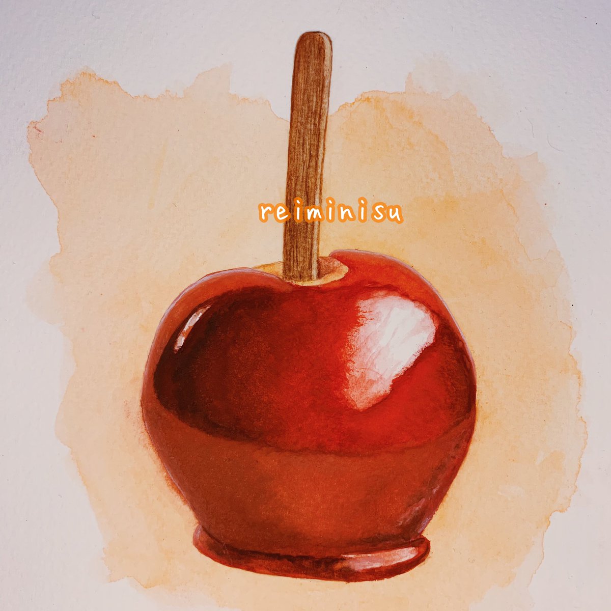 Rach りんご飴 Watercolorpainting Watercolour Painting Drawing Illustration Foodillustration Dessert Japanesesnack Candiedapple Ringoame りんご飴 イラスト 夏祭り お菓子 T Co Imtbgurp9o