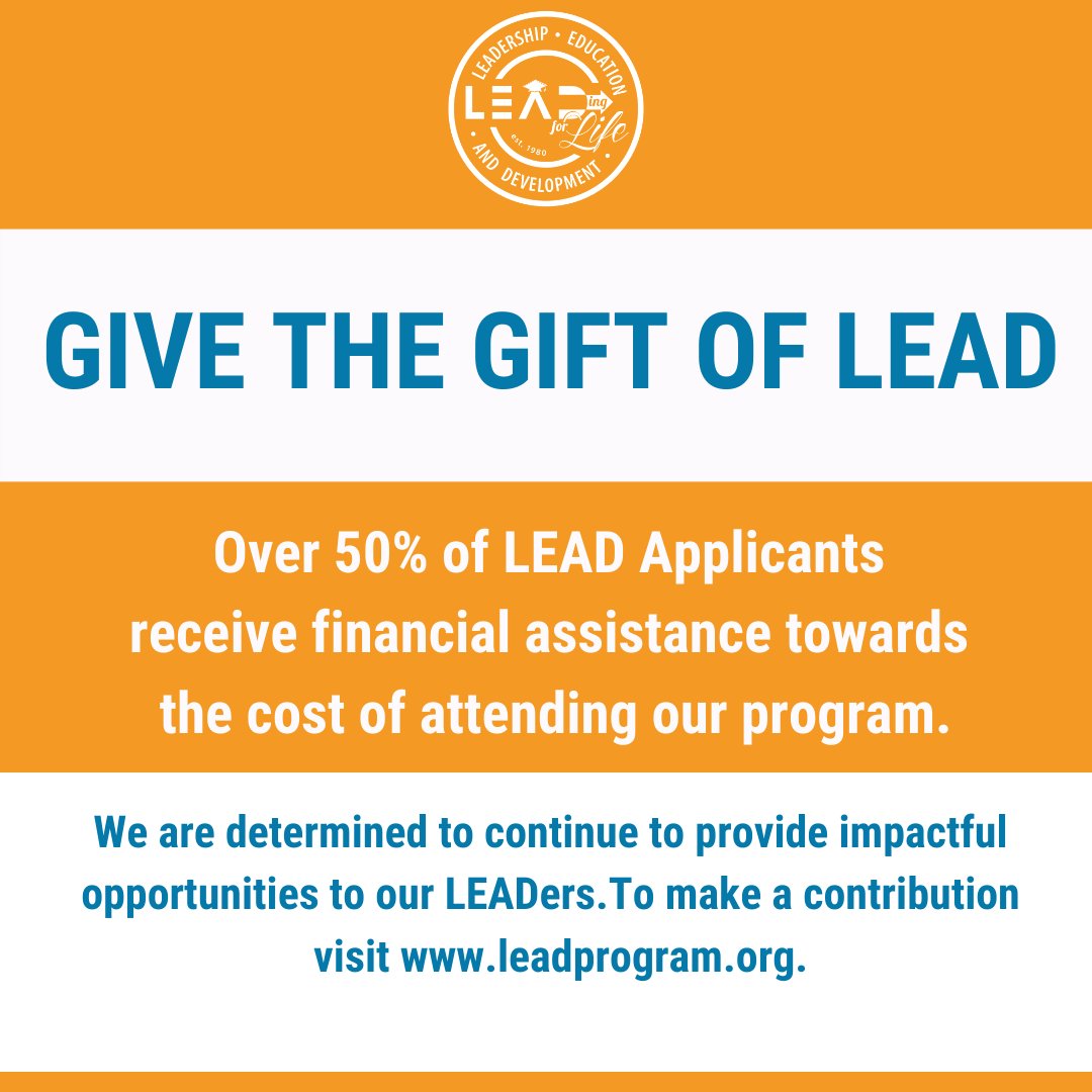 LEADingforlife's tweet image. #LEADCommunity, We prepare for our 2021 Virtual #GSLIProgram for our participants, we understand that some may not be able to attend our program due to financial hardships. With your support, you can make a heartfelt donation at leadprogram.org to #givethe #giftofLEAD.