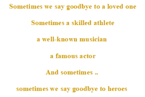 SchonenbergFred's tweet photo. Sometimes we say goodbye to a loved one
Sometimes a skilled athlete
a well-known musician 
a famous actor
And sometimes .. 

sometimes we say goodbye to heroes 

@BibianMentel #Mentelity #BibianMentel #RiP https://t.co/KZVmcnPkra
