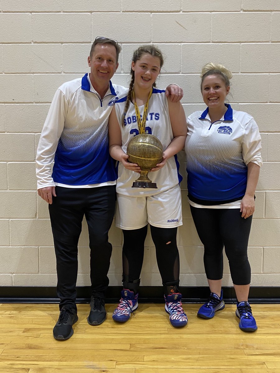 ‘20-21 League champs at Lifezone360 bball feeder series 🥇 & 2021 Great Lakes States Basketball Champs 🏆!! 5-0 this wknd to close 8th grade season. Kristina finished 2yr Bobcats career w/ dub/dub: 13pt, 12rbnd, 5-6 free throw, 38-33, Championship game winner! #seeyouatstates