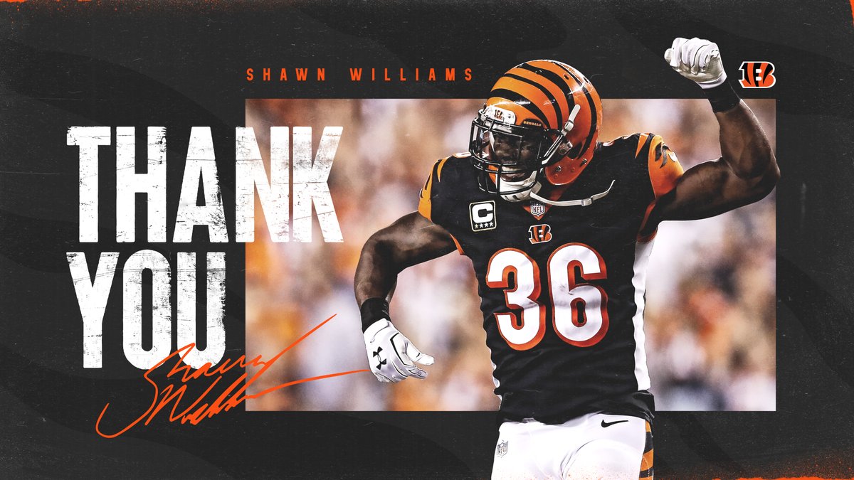 Bengals's tweet photo. A true leader who gave us his all. 

Thank you, Shawn! https://t.co/hNxAxUqMPE