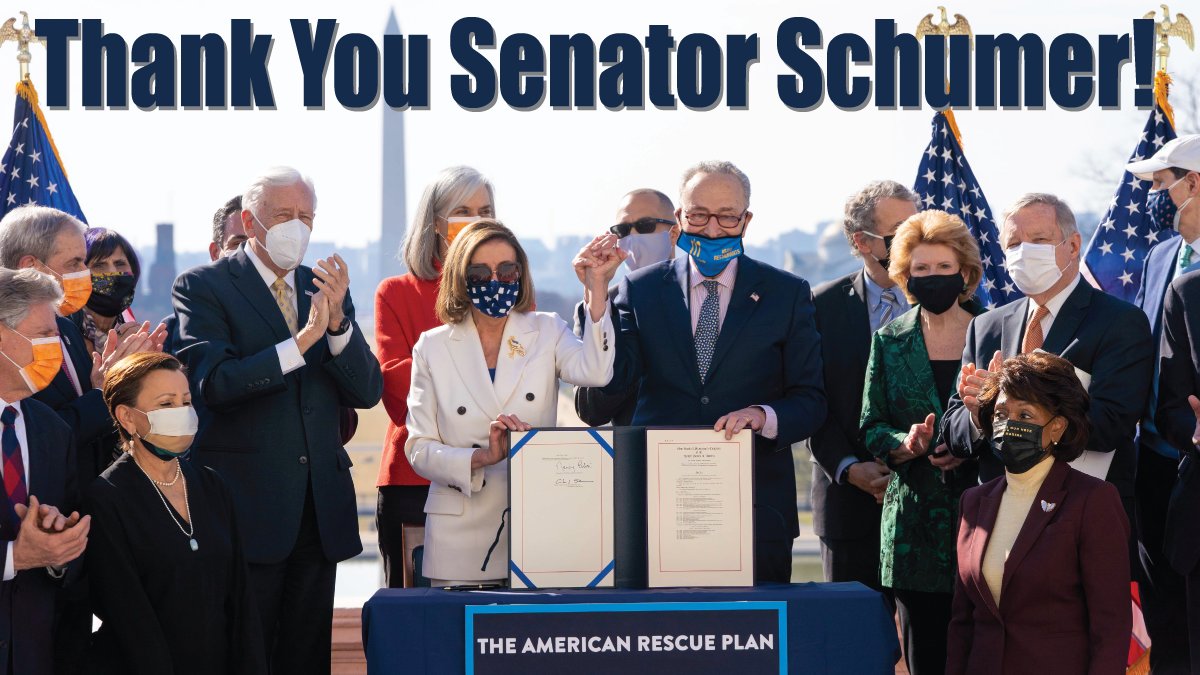 uupinfo's tweet photo. Thank you @SenSchumer for speaking with UUP leaders today about key public higher education &amp; health care initiatives. We are grateful for your work to secure much-needed funding for NY. The #AmericanRescuePlan will help us build a healthier, stronger future for all New Yorkers. https://t.co/iUG3oZeTa5
