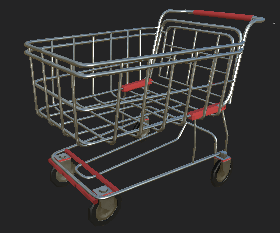 HappyMartGame's tweet photo. Still working hard on our assets! We've got a shopping cart, cleaning supplies, a car, and break room fridge. We'll be ready for a cleanup on any aisle!

#gamedev #gameart #unity3d #indiedev #substancepainter #UWStout https://t.co/FTI05f9DBy